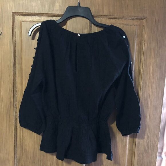 Lucky Brand Jacquard Cold Shoulder Top    - Picture 5 of 8